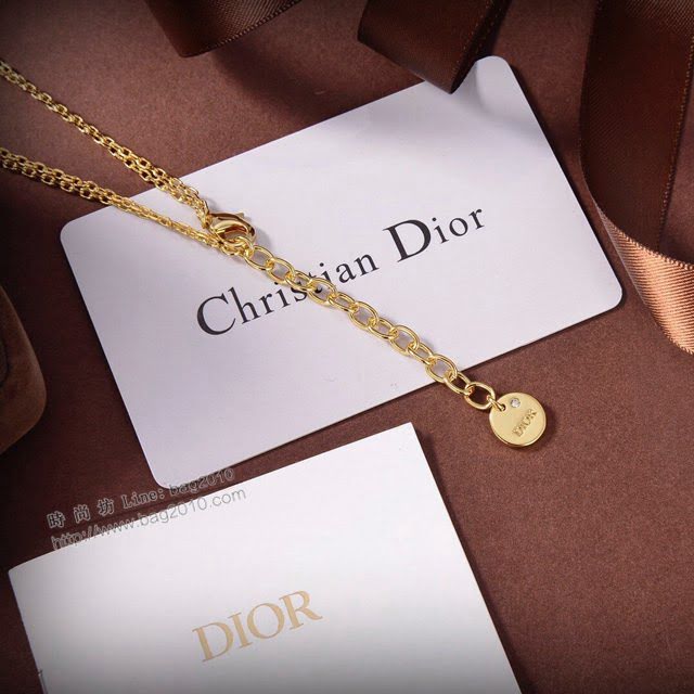 Dior飾品 2021新款DIOR迪奧字CD雙層項鏈  zgd1341